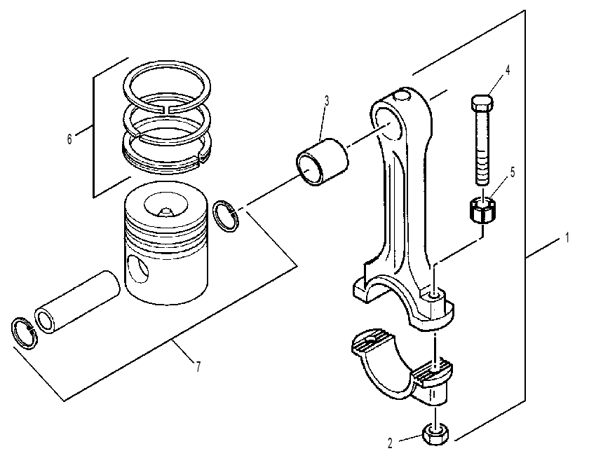Поршень с шатуном 2141676 CAT