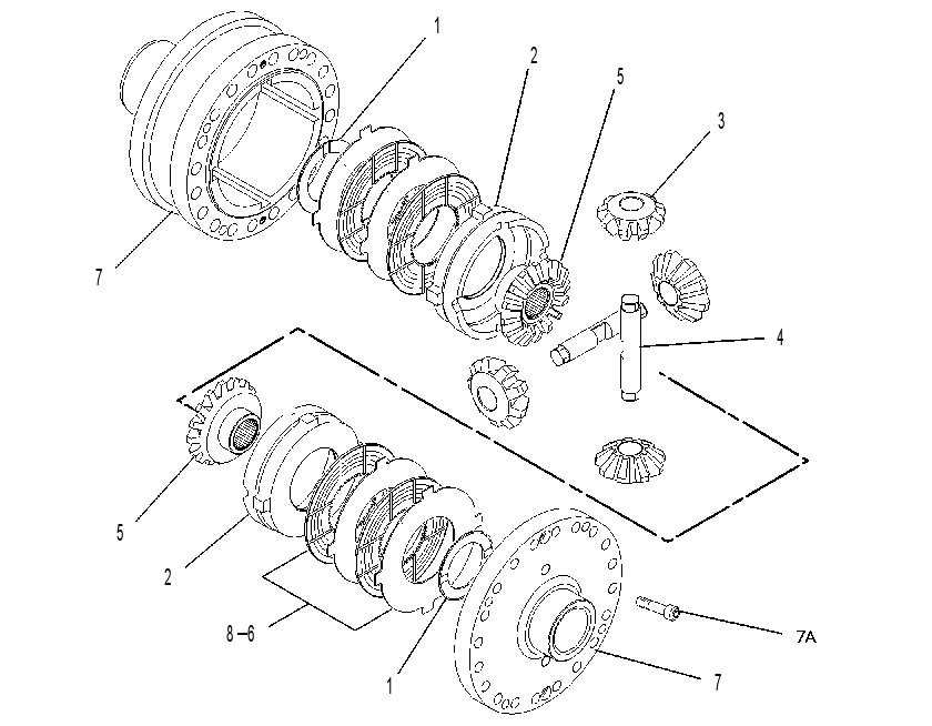 DIFFERENTIAL GP-LIMITED SLIP 1444465 CAT