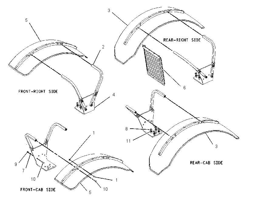 FENDER & MOUNTING GP 1955639 CAT