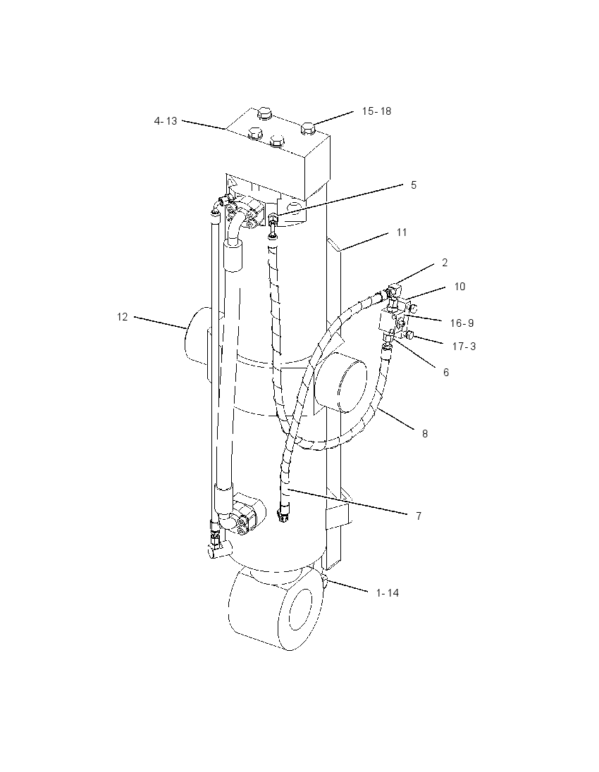CYLINDER & VALVE GP 1773360 CAT