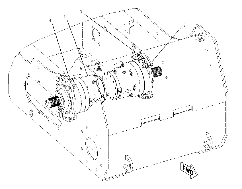 MOTOR & MTG GP-HYDROSTATIC 1907457 CAT