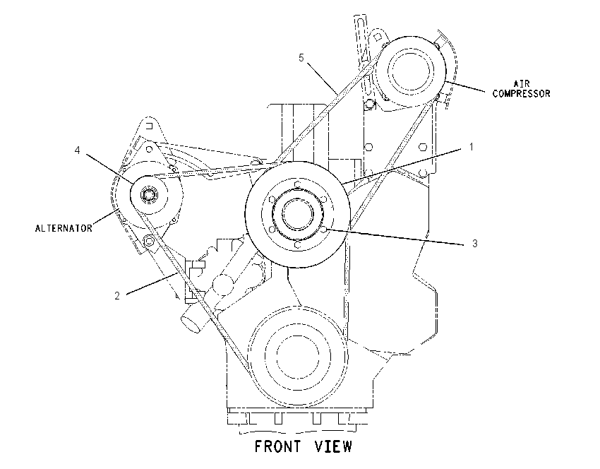 PULLEY GP-FAN & ALT DRIVE 1630564 CAT