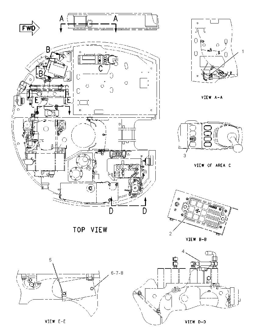Сигнализация хода 2041955 CAT