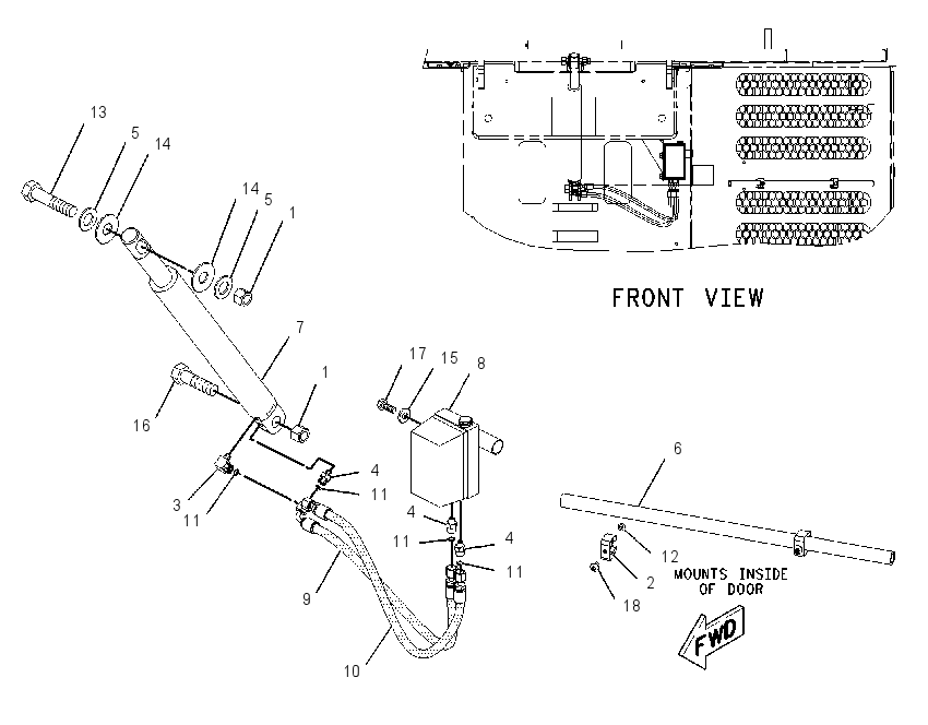 CYLINDER & MTG GP-TILT 2116834 CAT