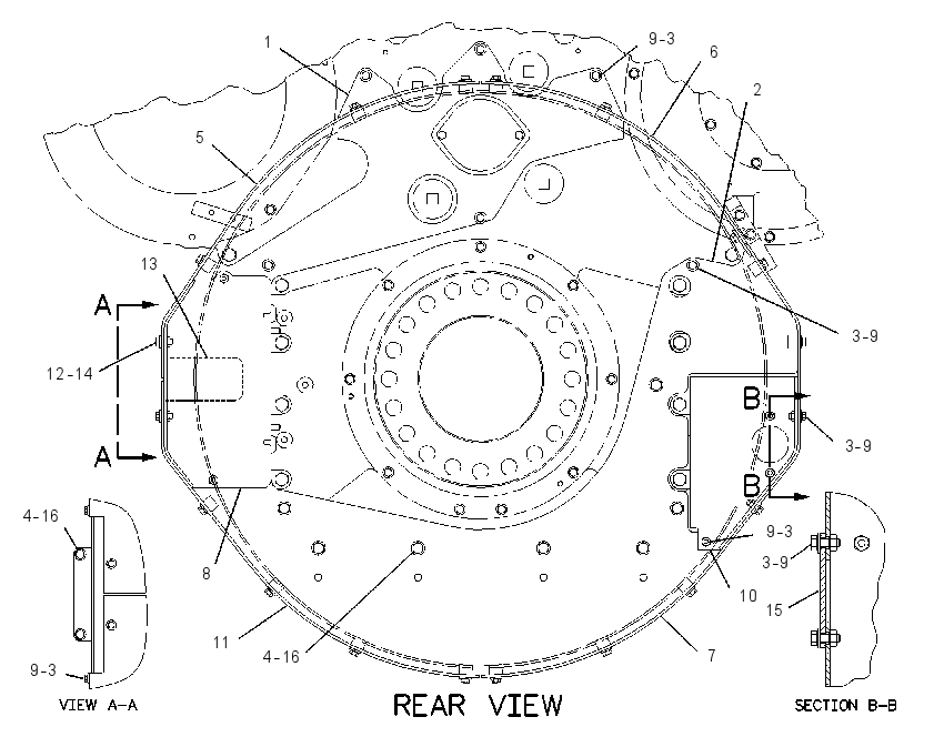 GUARD GP-FLYWHEEL 2080323 CAT