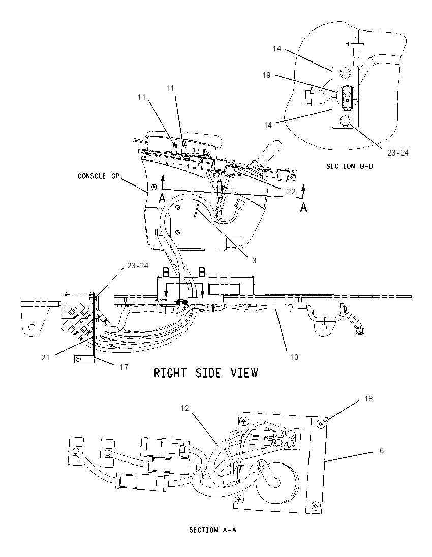 Проводка консоли 1942712 CAT