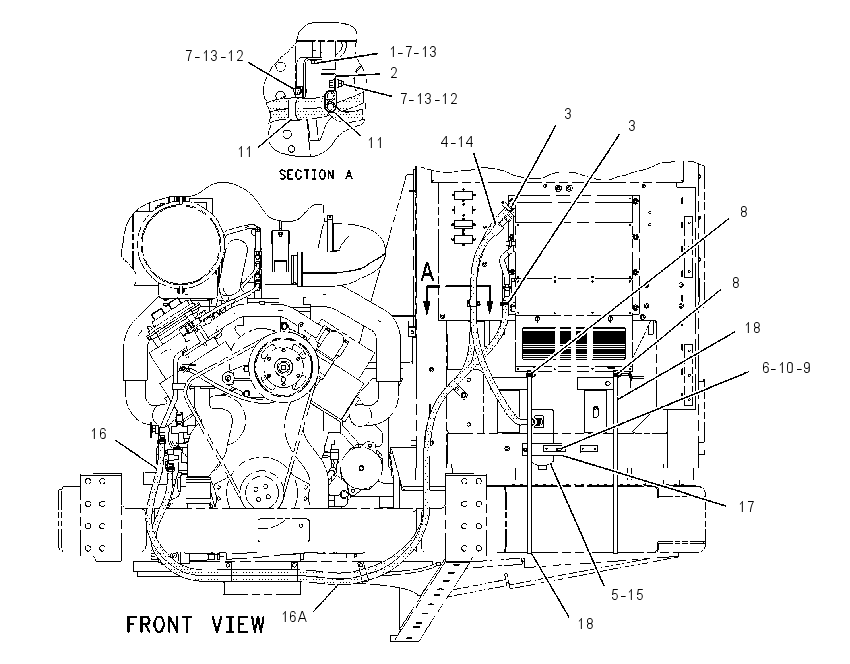 LINES GP-HEATER & AIR COND 1854219 CAT