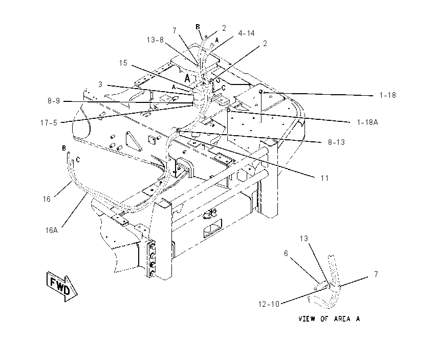 LINES GP-HEATER & AIR COND 1805463 CAT