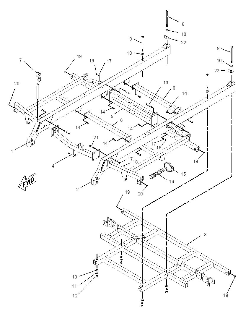 FRAME GP-CENTER 2133499 CAT
