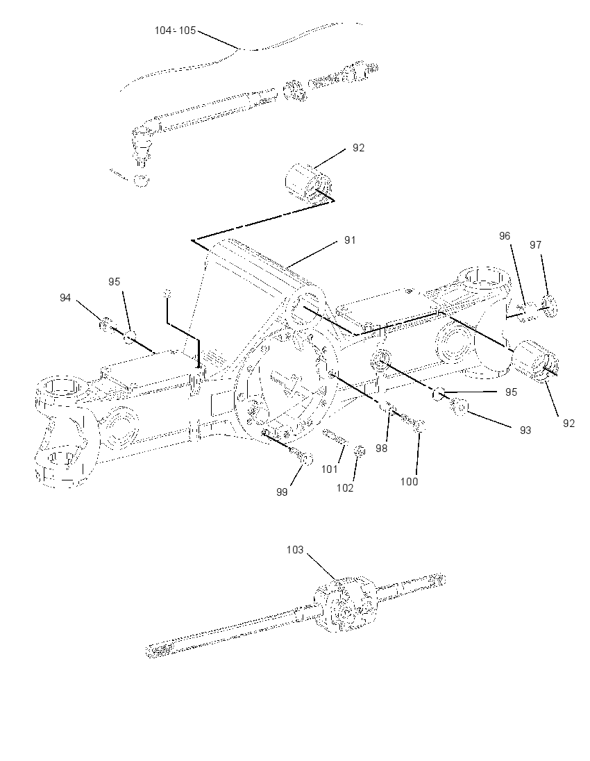 AXLE GP-STEERING 2042085 CAT