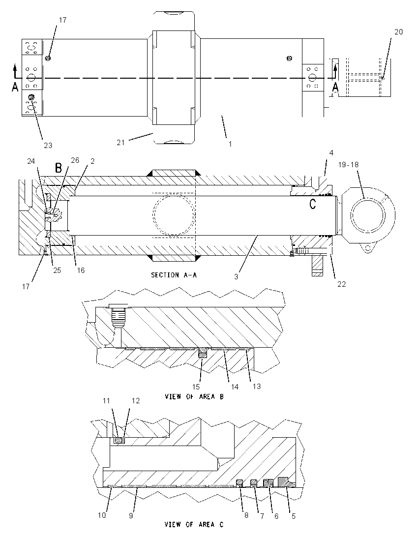 CYLINDER GP-SHEAR 1872978 CAT