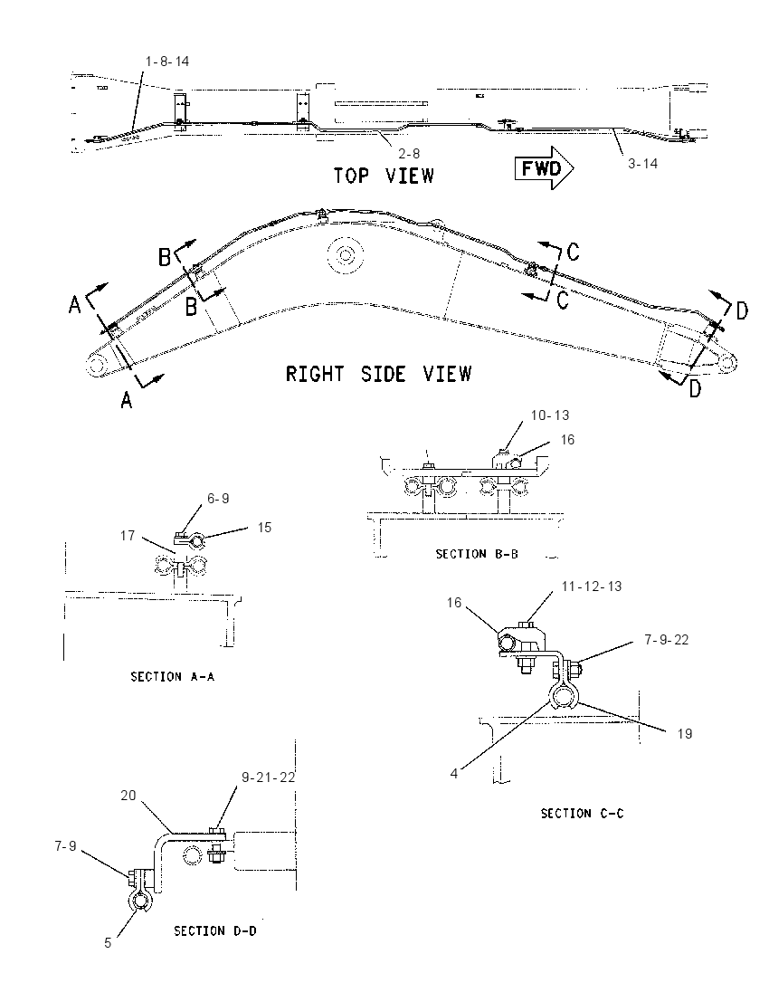 LINES GP-BOOM DRAIN 1795108 CAT