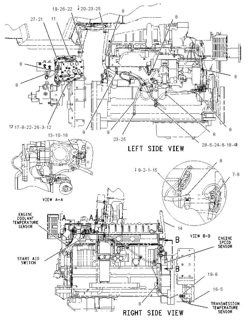 WIRING GP-ENGINE & XMSN 1511229 CAT