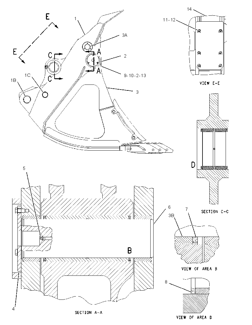 BUCKET GP-FRONT SHOVEL 2117952 CAT