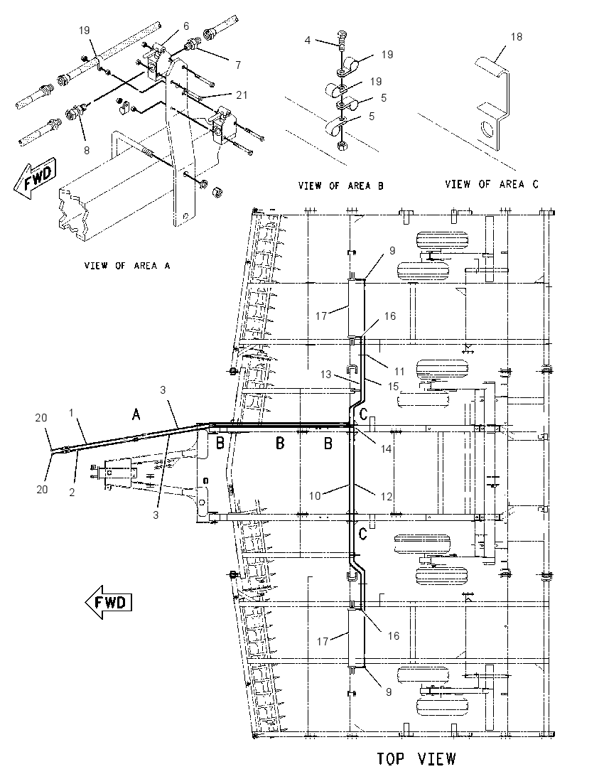 CYLINDER & LINES GP-TRANSPORT 2148979 CAT