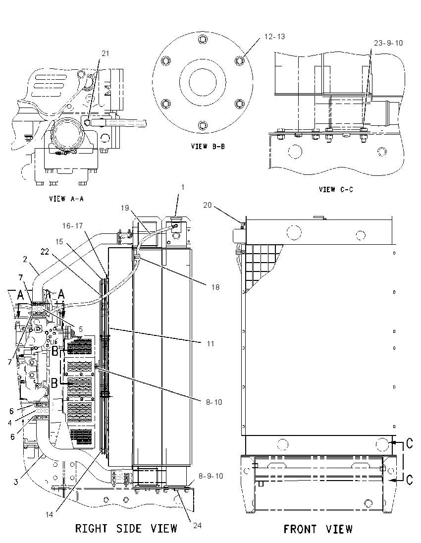 Радиатор 1791690 CAT