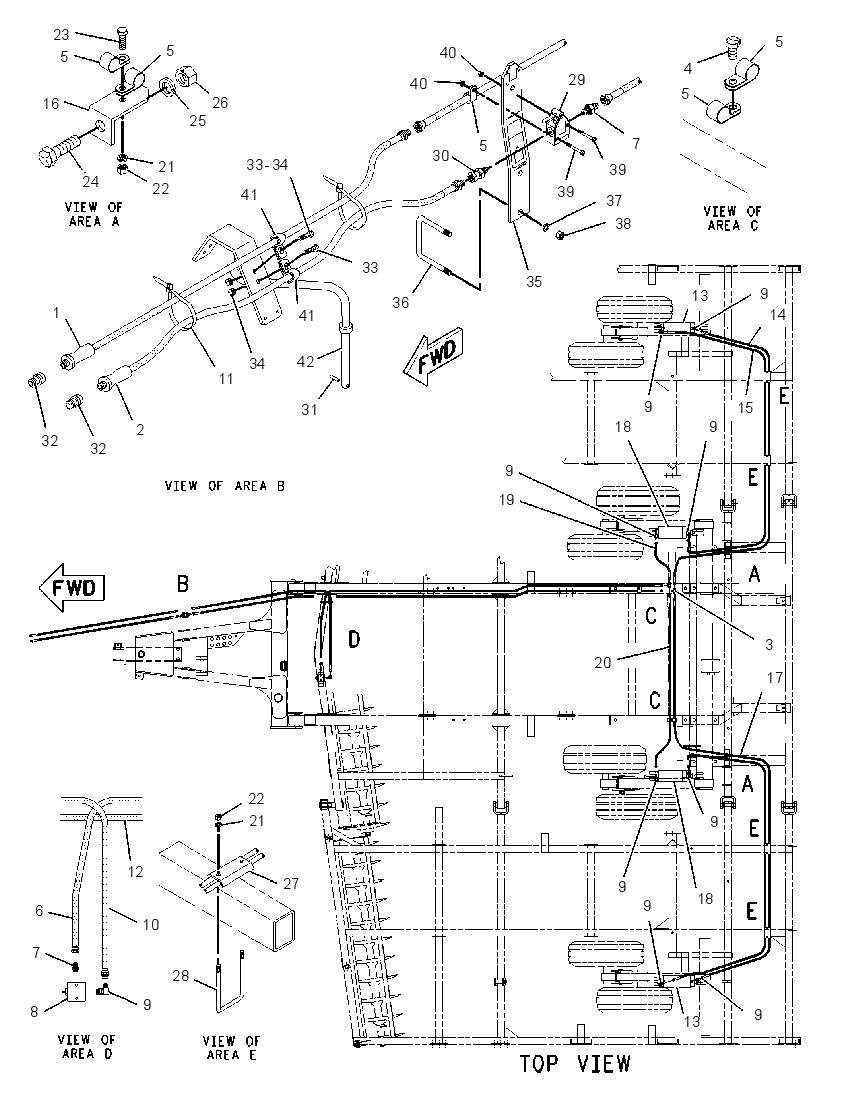 CYLINDER & LINES GP-LIFT 2136034 CAT