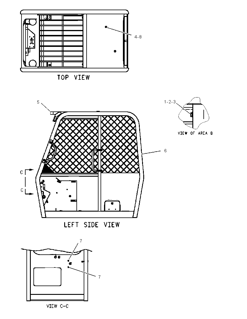 CAB GP-ROPS 1733816 CAT