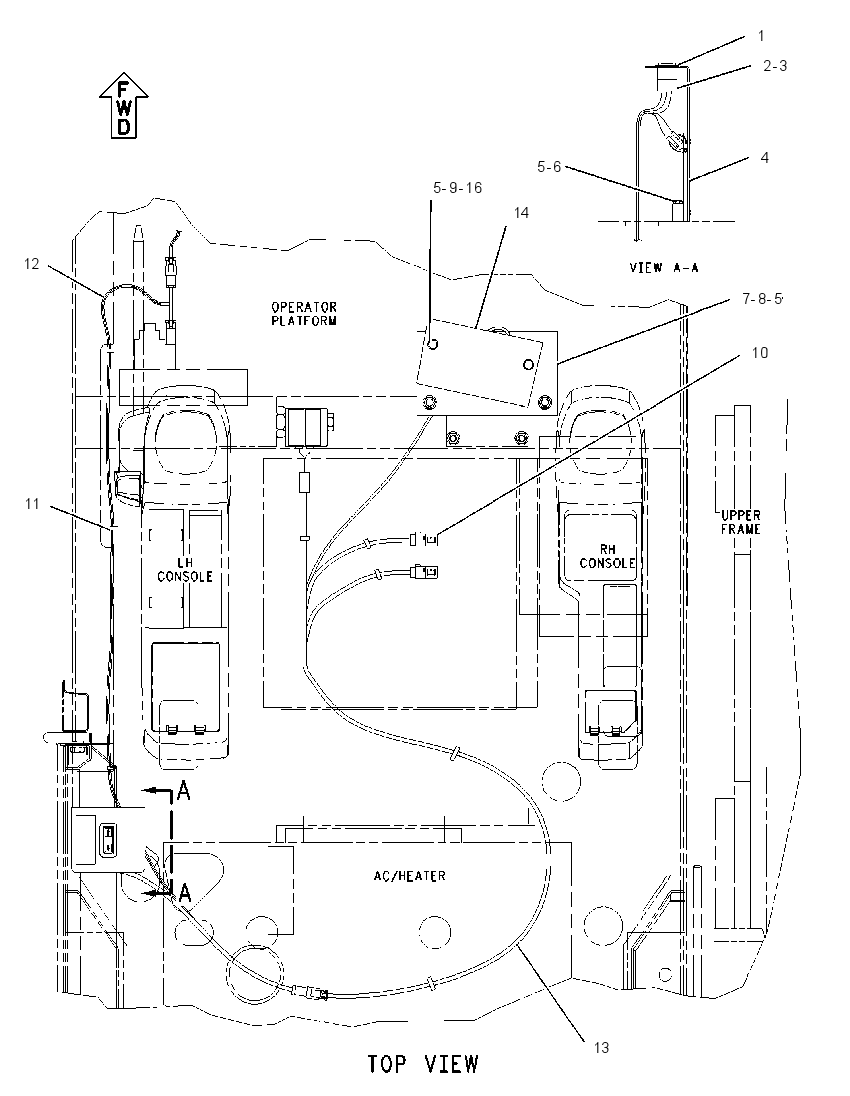 WIRING GP-CAB TILT 1553713 CAT