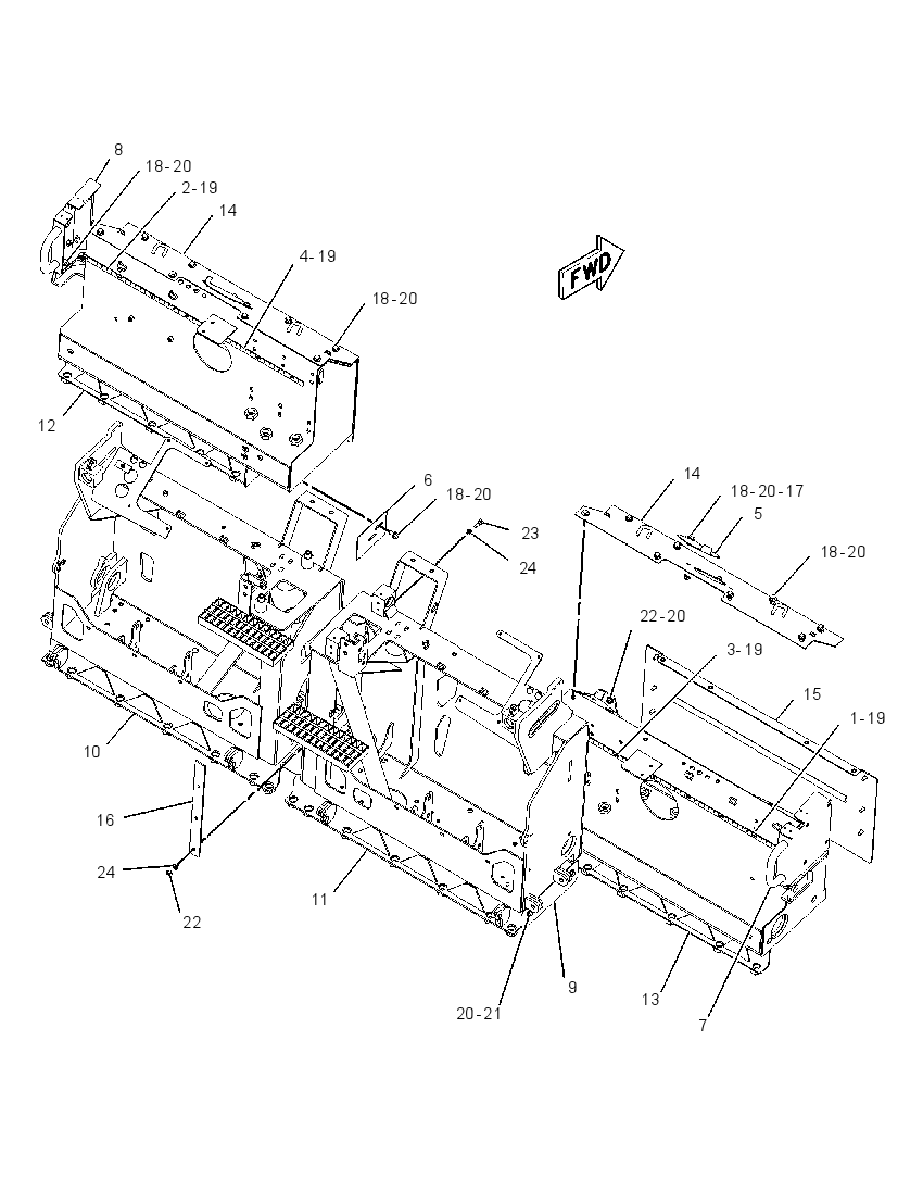 FRAME GP-SCREED 2066690 CAT