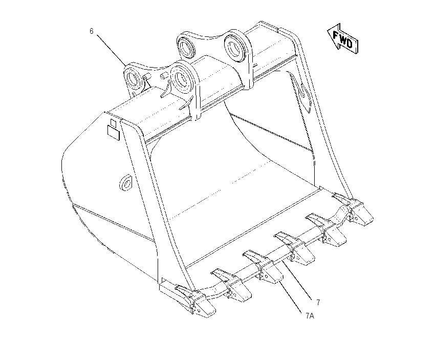 BUCKET AS-MASS EXCAVATOR 2096920 CAT
