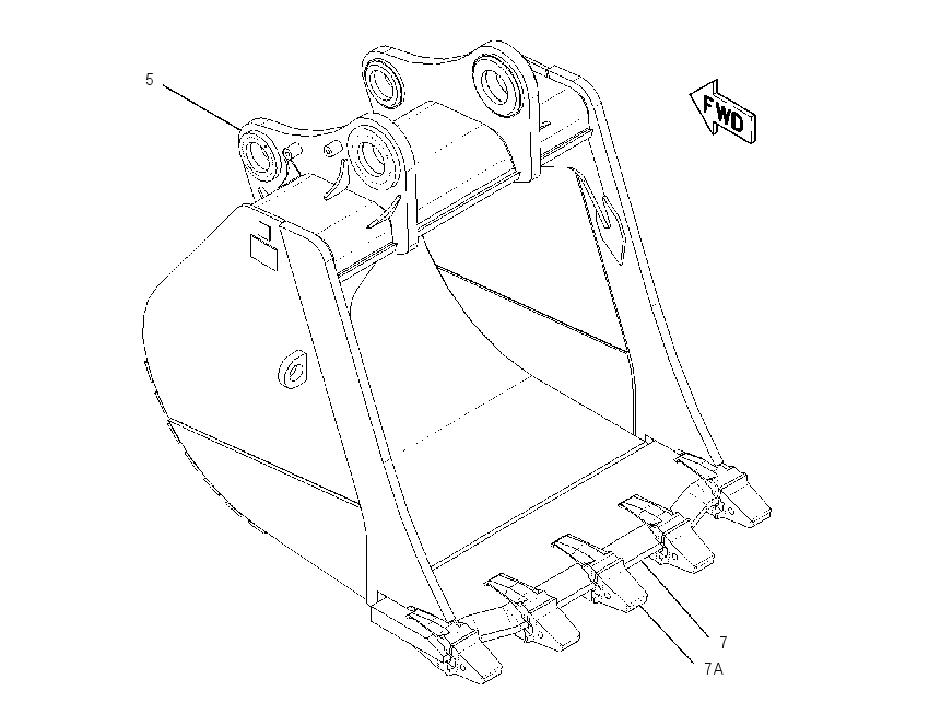 BUCKET AS-MASS EXCAVATOR 2096910 CAT