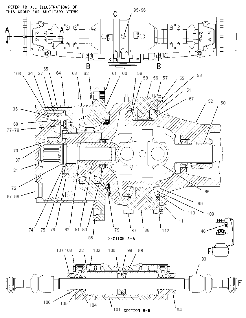 AXLE GP-DRIVE & STEERING 1111523 CAT