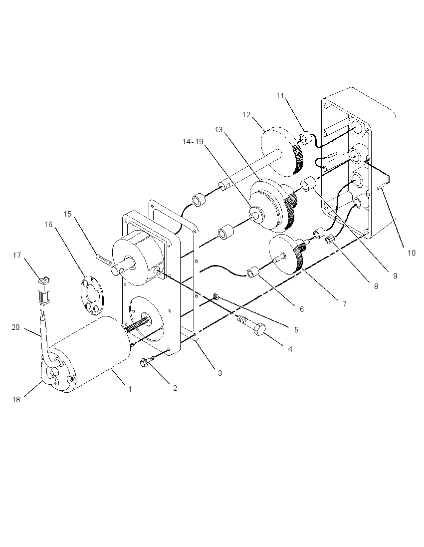 MOTOR GP-POWER ADJUSTER 1653731 CAT