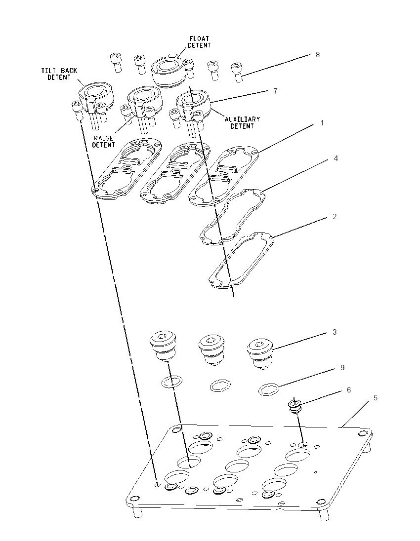 PLATE GP-PILOT VALVE 2062749 CAT