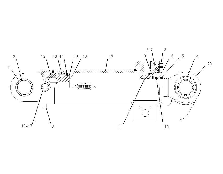 CYLINDER GP-SUSPENSION 1243843 CAT