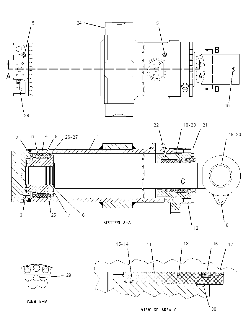 CYLINDER GP-SHEAR 1843405 CAT