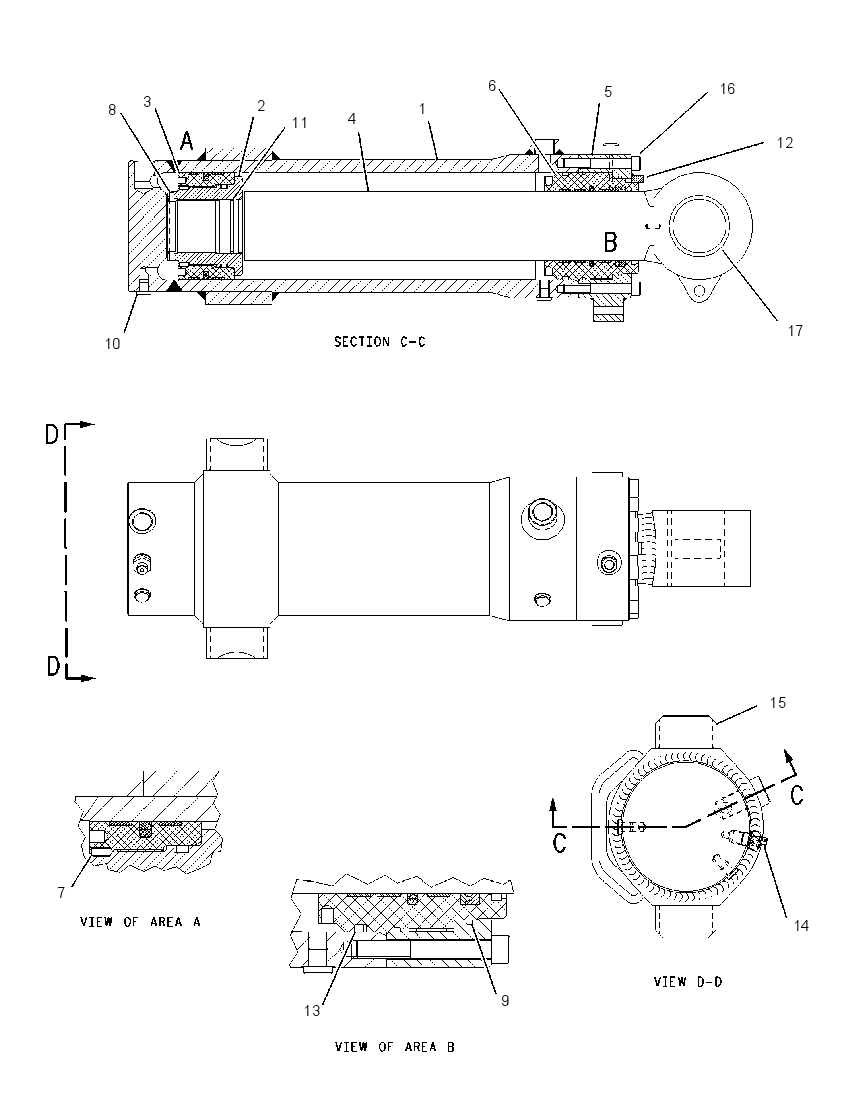 CYLINDER GP-SHEAR 1715560 CAT