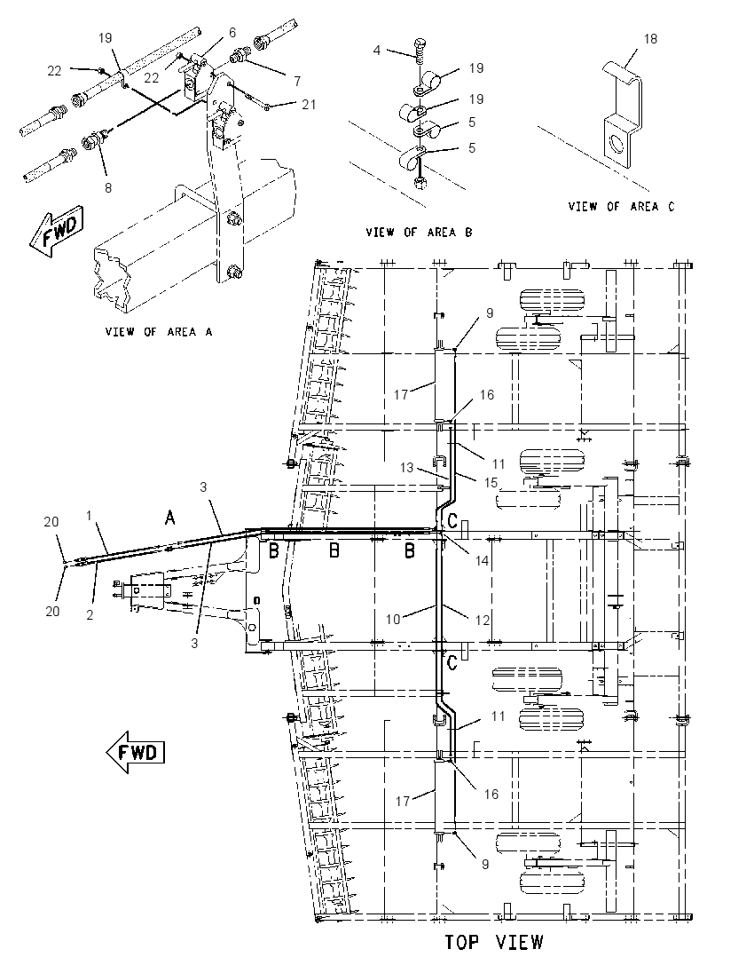 CYLINDER & LINES GP-TRANSPORT 2136035 CAT
