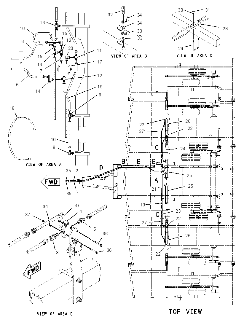 CYLINDER & LINES GP-TRANSPORT 2133703 CAT