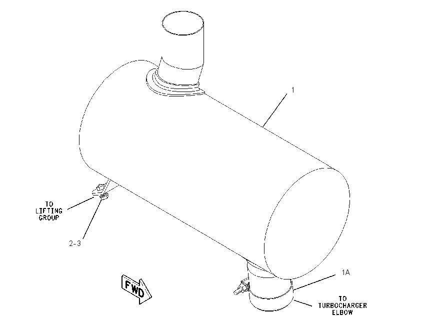 Глушитель 1992865 CAT