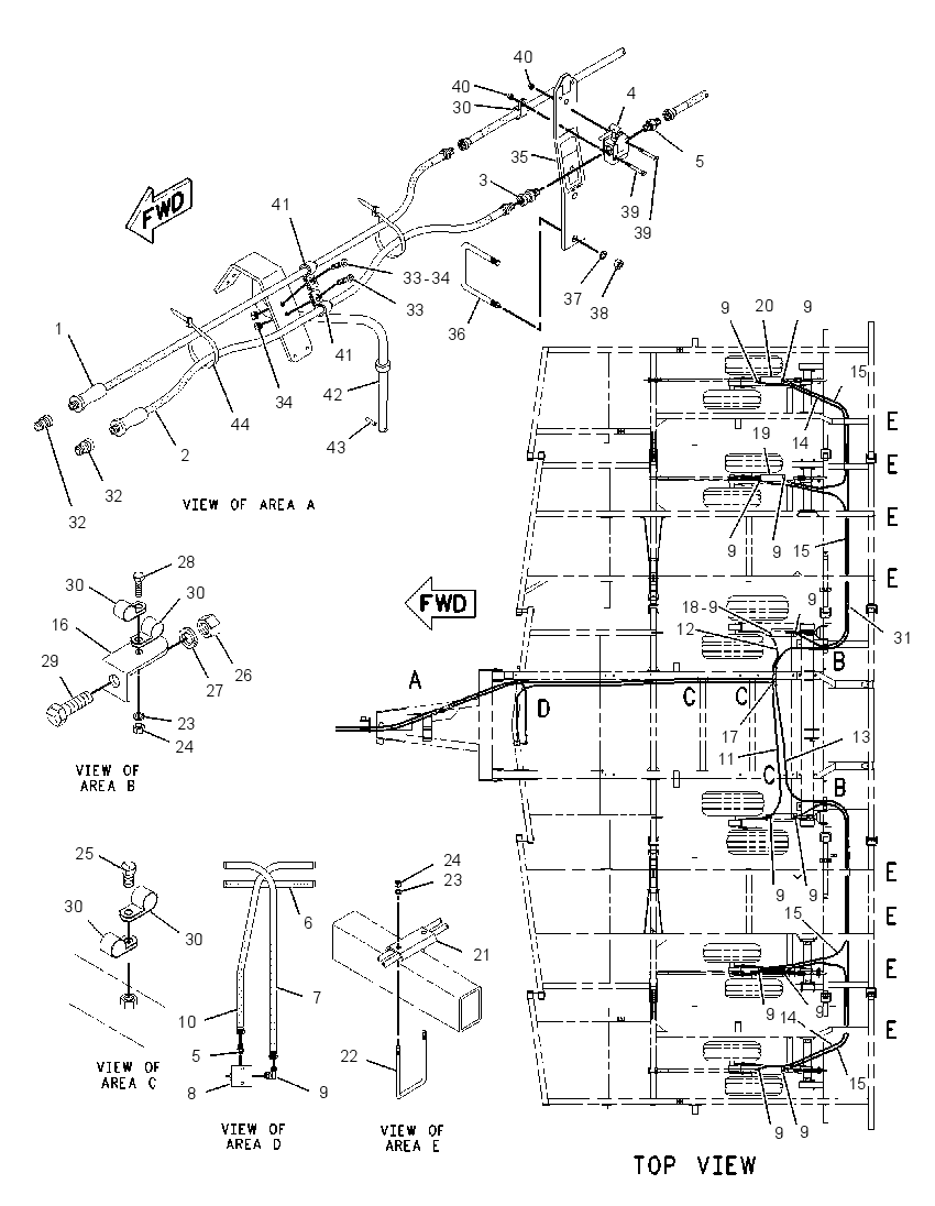 CYLINDER & LINES GP-LIFT 2133702 CAT
