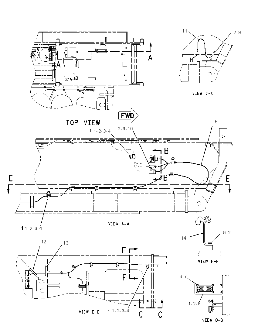 WIRING GP-CAB RISER 2028761 CAT