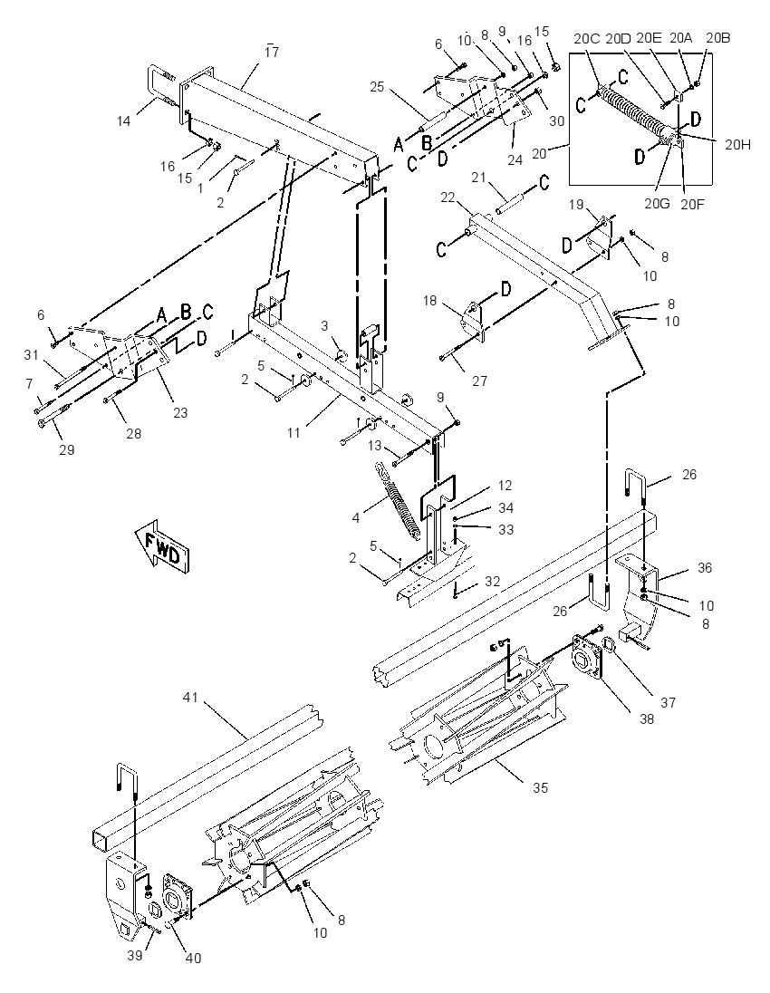 HARROW GP-TINE & REEL 2115330 CAT