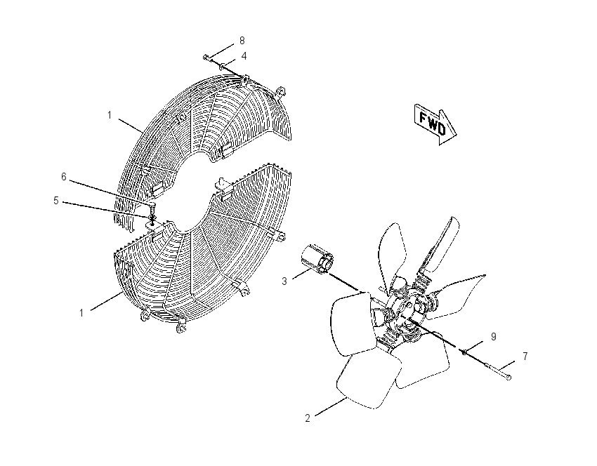 FAN GP-REVERSIBLE 1930417 CAT