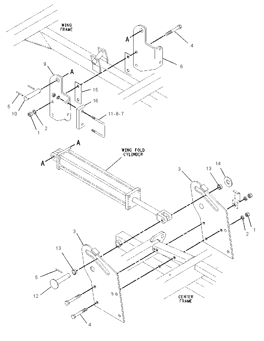 MOUNTING GP-FOLDING FRAME 2136030 CAT
