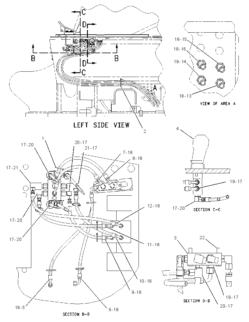 Трубопроводы управляющие 2052410 CAT