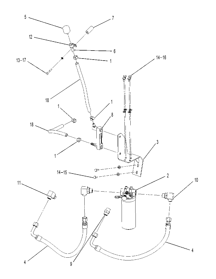 FILTER & LINES GP-POWER TRAIN 1508659 CAT