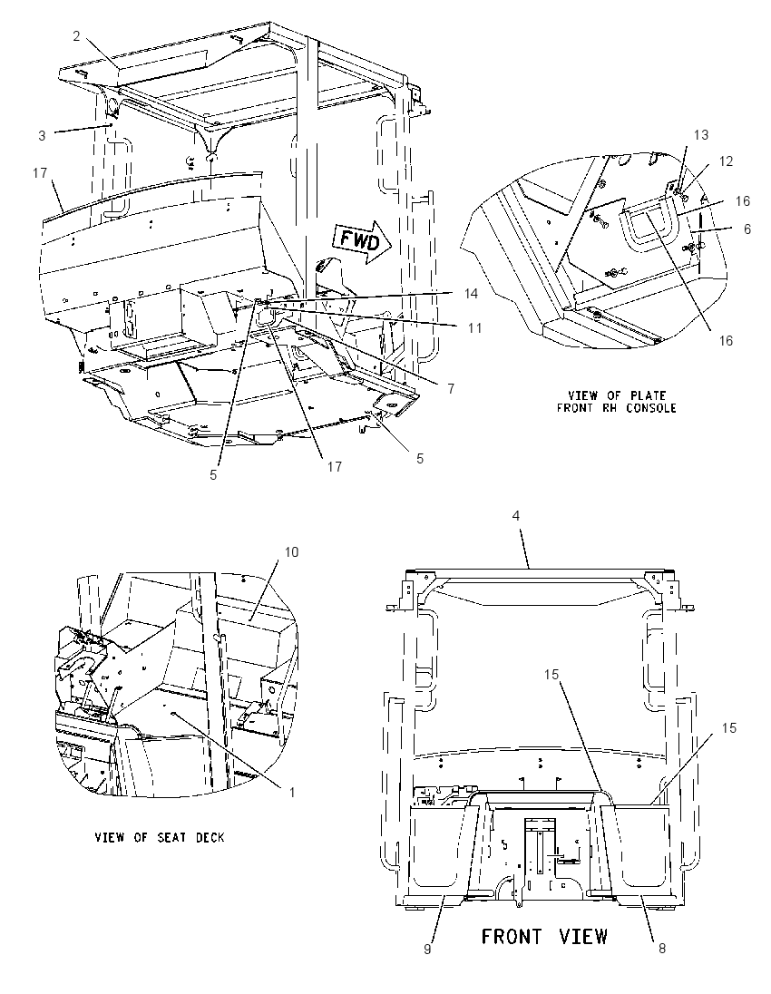 CANOPY GP-OPEN ROPS 1608600 CAT