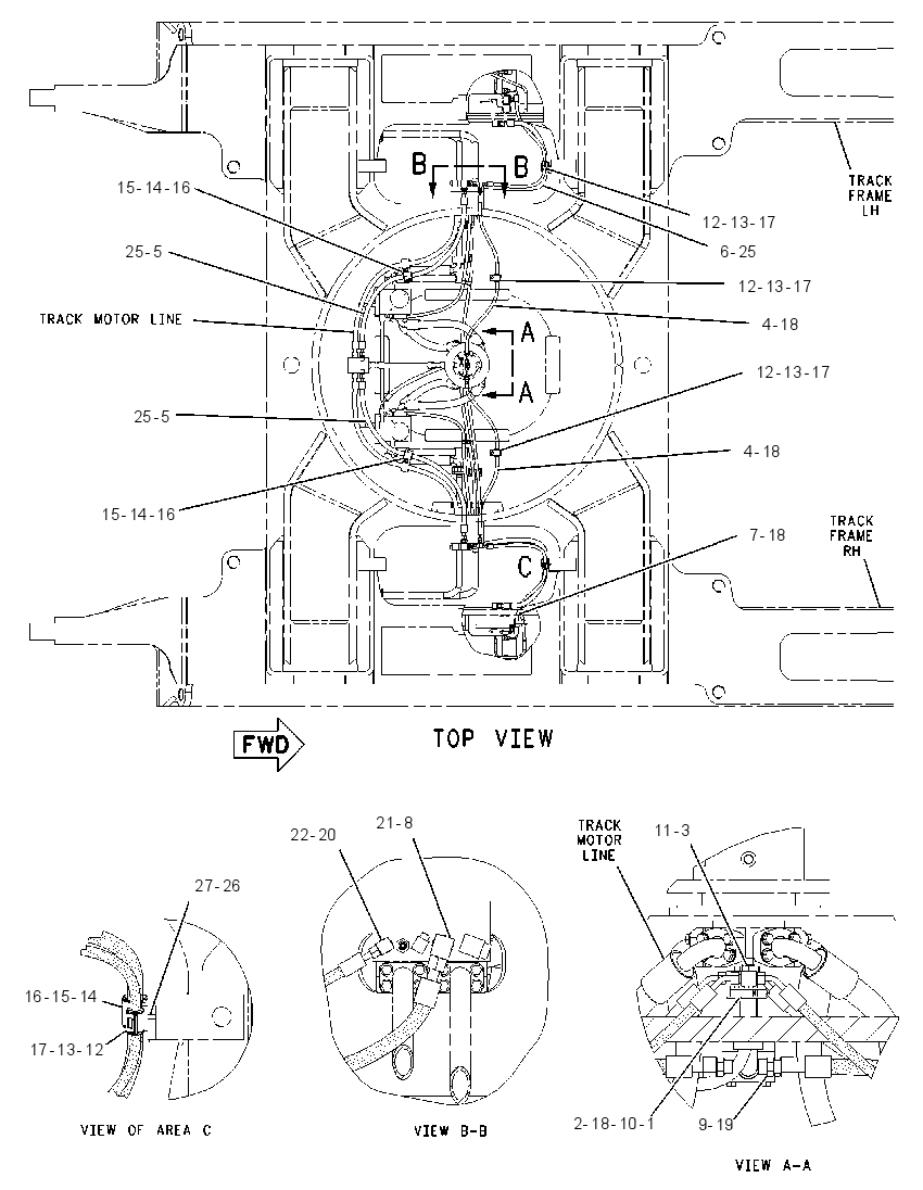 LINES GP-TRACK TENSION 1629573 CAT