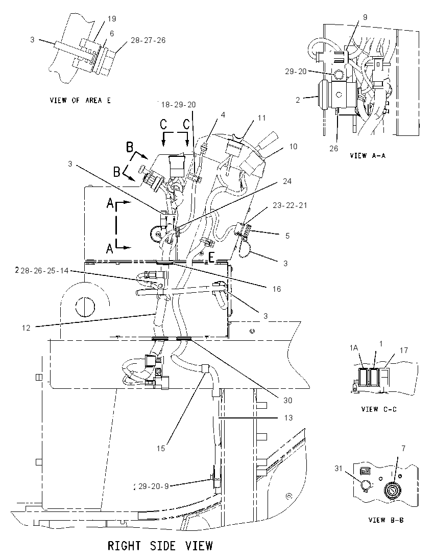 Проводка консоли 1595843 CAT