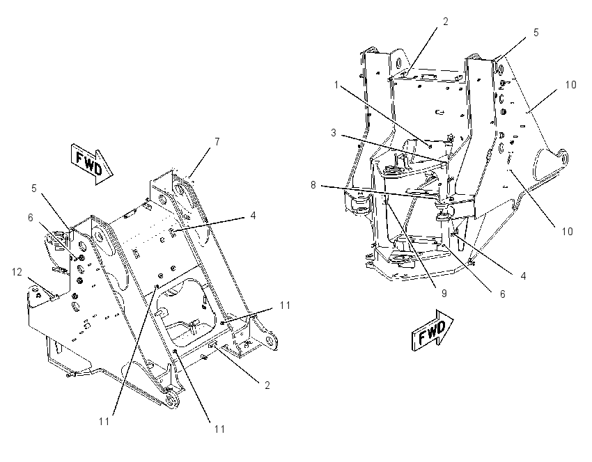 FRAME AS-LOADER 2138461 CAT