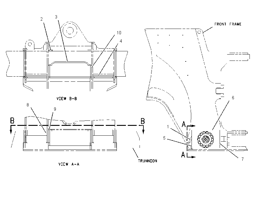 MOUNTING GP-TRUNNION 2137543 CAT
