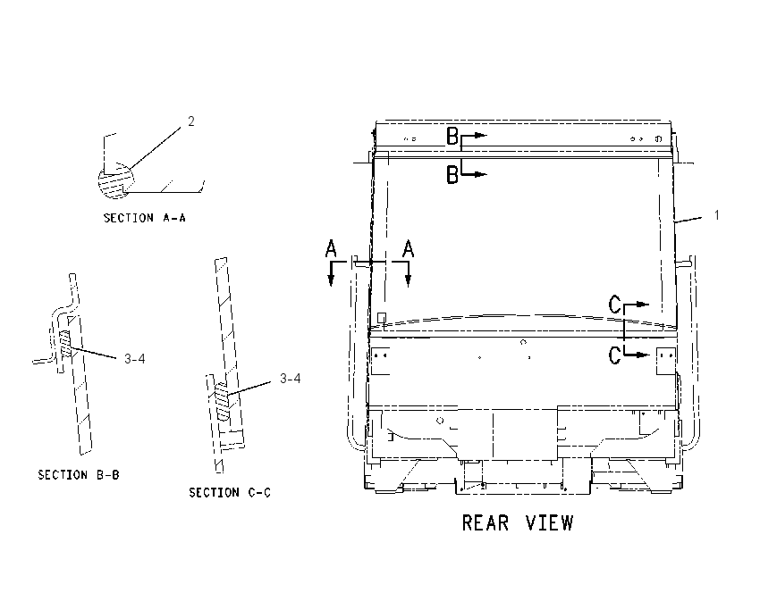 WINDOW GP-REAR 1469029 CAT