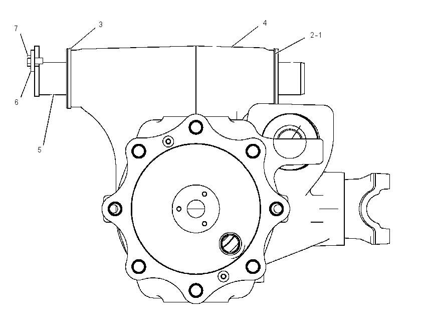 AXLE & MOUNTING GP 2070412 CAT