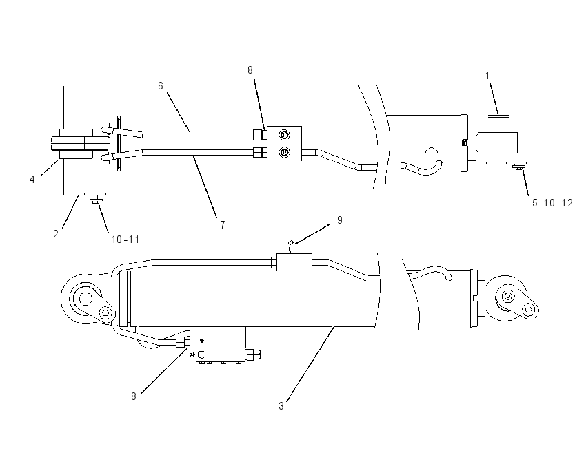 CYLINDER & MTG GP-BOOM 2046733 CAT